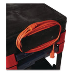 Two-Shelf Trades Cart, Plastic, 2 Shelves, 2 Drawers, 330 lb Capacity, 19.25" x 38" x 33.38", Black