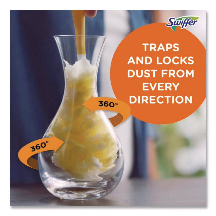 Heavy Duty Dusters Refill, Dust Lock Fiber, Yellow, 6/box