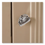 Plaza Indoor/Outdoor Waste Container, 50 gal, Plastic, Beige