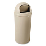 Marshal Classic Container, 15 gal, Plastic, Beige