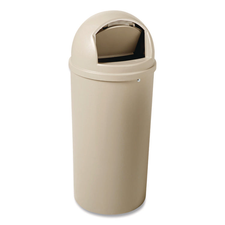 Marshal Classic Container, 15 gal, Plastic, Beige