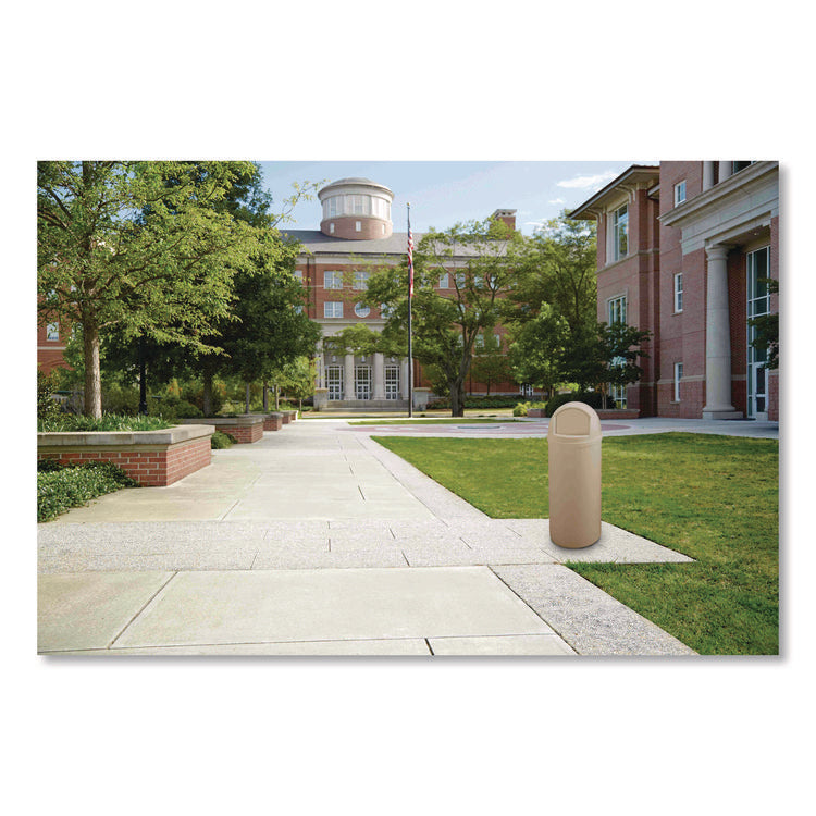 Marshal Classic Container, 15 gal, Plastic, Beige