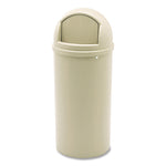 Marshal Classic Container, 15 gal, Plastic, Beige