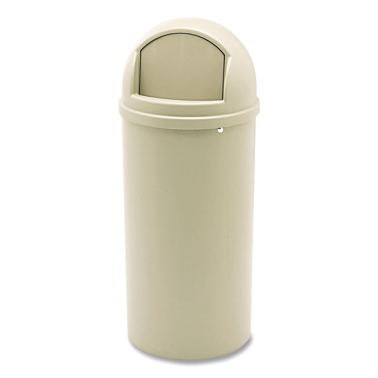 Marshal Classic Container, 15 gal, Plastic, Beige