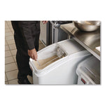 ProSave Mobile Ingredient Bin, 20.57 gal, 13.13 x 29.25 x 28, White, Plastic