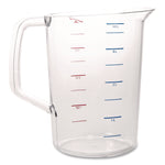 Bouncer Measuring Cup, 4 qt, Plastic, Clear