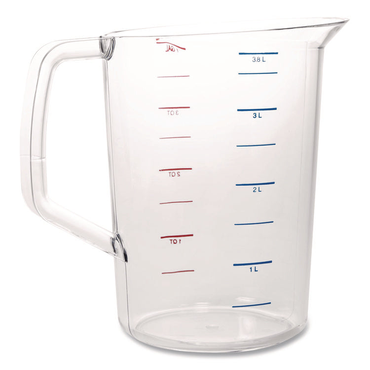 Bouncer Measuring Cup, 4 qt, Plastic, Clear