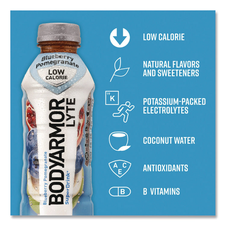 LYTE Sports Drink, Blueberry Pomegranate, 16 oz Bottle, 12/Pack