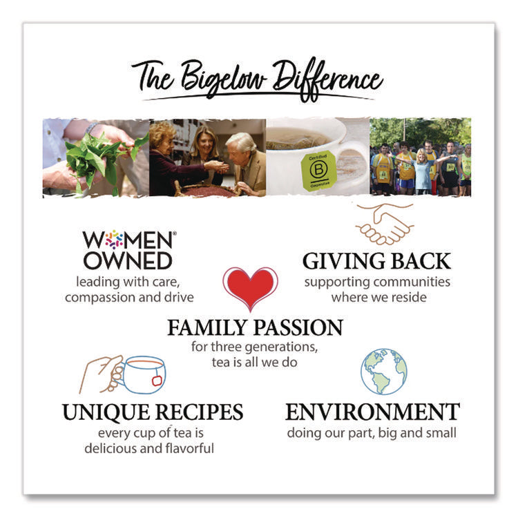 Benefits Wellness Tea Bags, Assorted Flavors, 64/Box