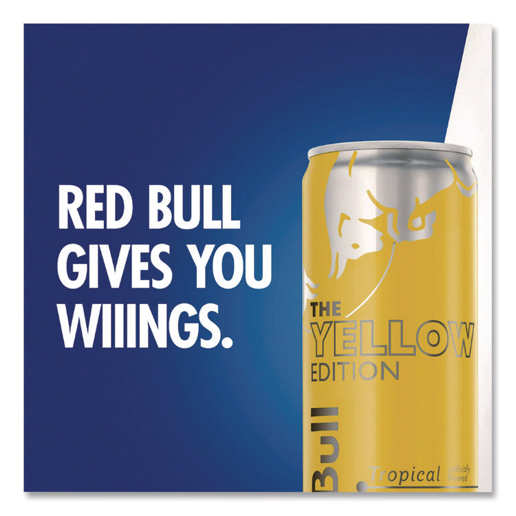 The Yellow Edition Tropical Energy Drink, Tropical Punch, 8.4 oz Can, 24/Carton