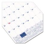 Twin-Wirebound Wall Calendar, One Month per Page, 12 x 17, White Sheets, 12-Month (Jan to Dec): 2025