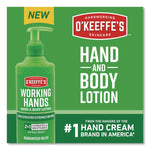 Working Hands Hand and Body Lotion, 12 oz Pump Bottle, Unscented