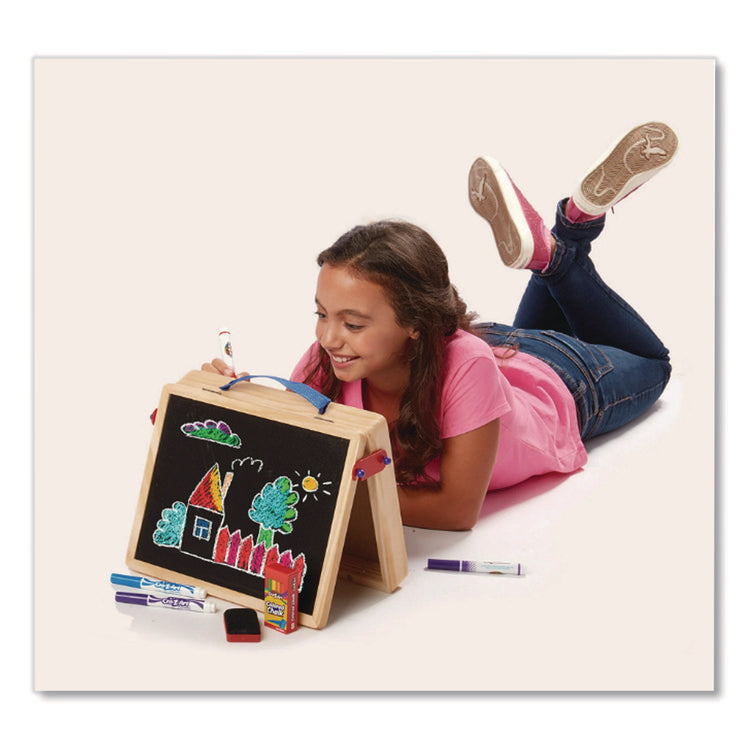 Chalk and Eraser Set, (12) White/(12) Assorted