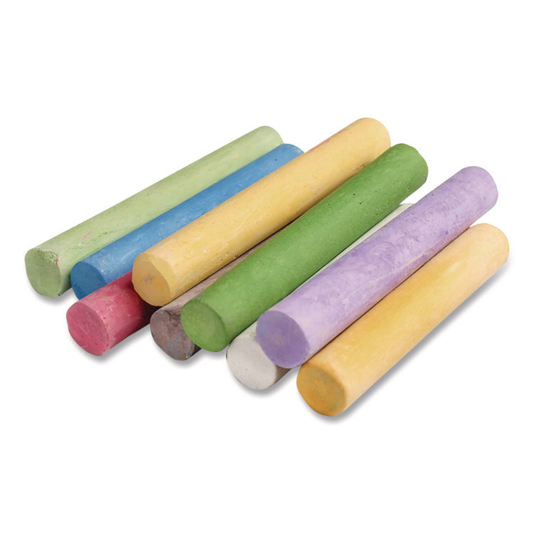 Chalk and Eraser Set, (12) White/(12) Assorted