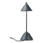 LED Task Lamp, 5.38w x 9.88d x 17h, Black