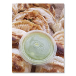 Compostable Clear PLA Plastic Portion Cup Lids, Fits 2 oz to 4 oz Portion Cups, Clear, 2,000/Carton