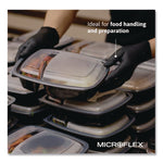 MICROFLEX MidKnight Powder-Free Nitrile Gloves, XX-Large, 4.7 mil (Palm), 5.9 mil (Fingers), 9.6" Long, Black, 100/Box