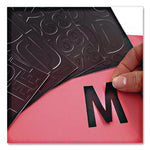 Poster and Bulletin Board Vinyl Letters and Numbers, 1" Tall Letters, 2" Tall Numbers, Black Characters, 250/Pack
