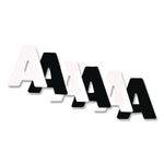 Black and White Poster Letters and Numbers, 10" Tall, Assorted Character Colors, 310/Pack
