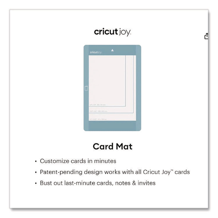 Joy Card Machine Mat, 4.5 x 6.25, Blue
