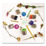 Dual Blades Sharpener with Round Receptacle, Two-Hole, 2.25 x 1.6, Randomly Assorted Colors