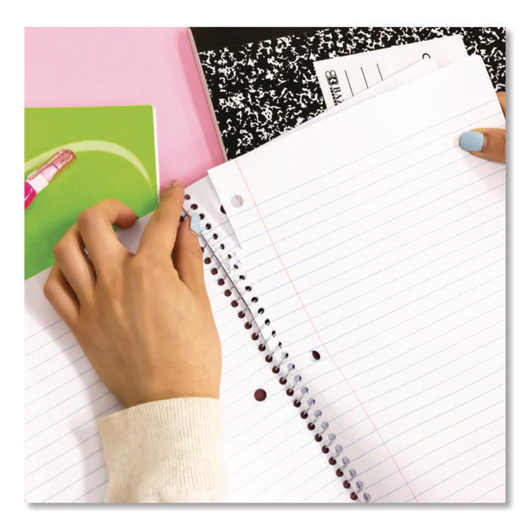 Spiral Notebooks, 3-Subject, Medium/College Rule, Randomly Assorted Cover Color, (120) 10.5 x 8 Sheets