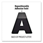 Black and White Poster Letters and Numbers, 10" Tall, Assorted Character Colors, 310/Pack