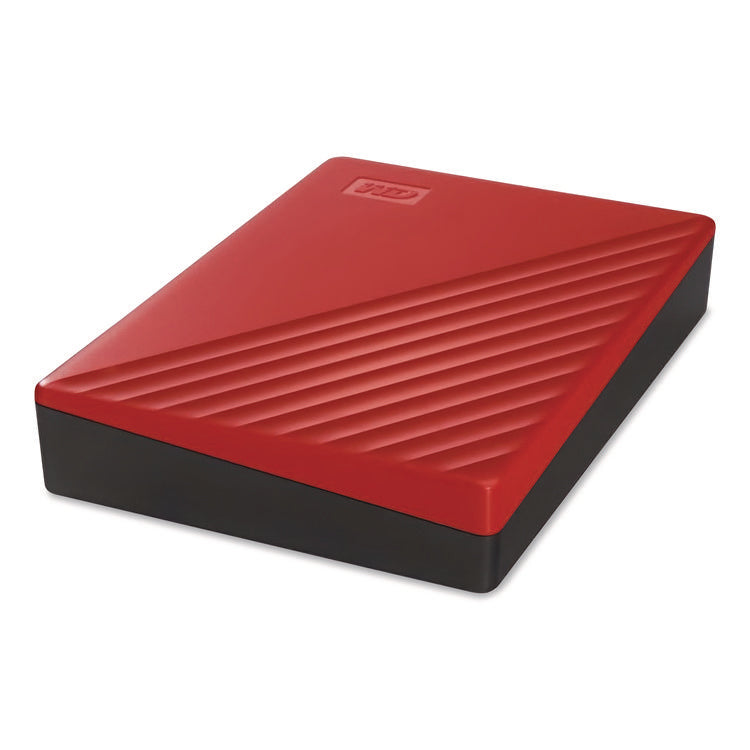 My Passport External Hard Drive, 4 Tb, Usb 3.2, Red