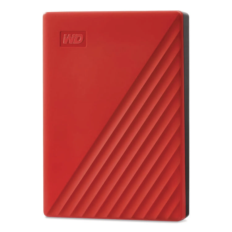My Passport External Hard Drive, 4 Tb, Usb 3.2, Red