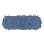 Dust Mop Head, Synthetic Blend, 48" Width, Blue