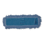 Dust Mop Head, Synthetic Blend, 48" Width, Blue