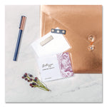 Magnetic Style Name Badge Kit, Horizontal, 4" X 3", White, 48/pack