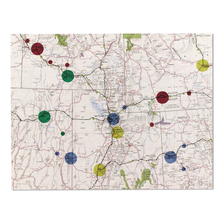 Handwrite-Only Self-Adhesive "See Through" Removable Round Color Dots, 0.25" dia, Assorted, 216/Sheet, 4 Sheets/Pack, (5796)