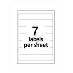 Printable 4" X 6" - Permanent File Folder Labels, 0.69 X 3.44, White, 7/sheet, 36 Sheets/pack, (5215)