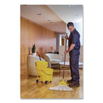 Super Stitch Finish Mop Heads, Cotton/Synthetic, Blue/White