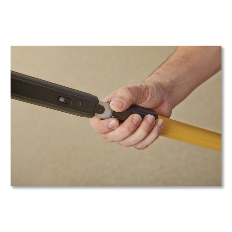 Hygen Quick-Connect Extension Handle, 48" To 72", Yellow/black