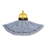 Invader Aluminum Side-Gate Wet-Mop Handle, 1" dia x 60", Gray/Yellow