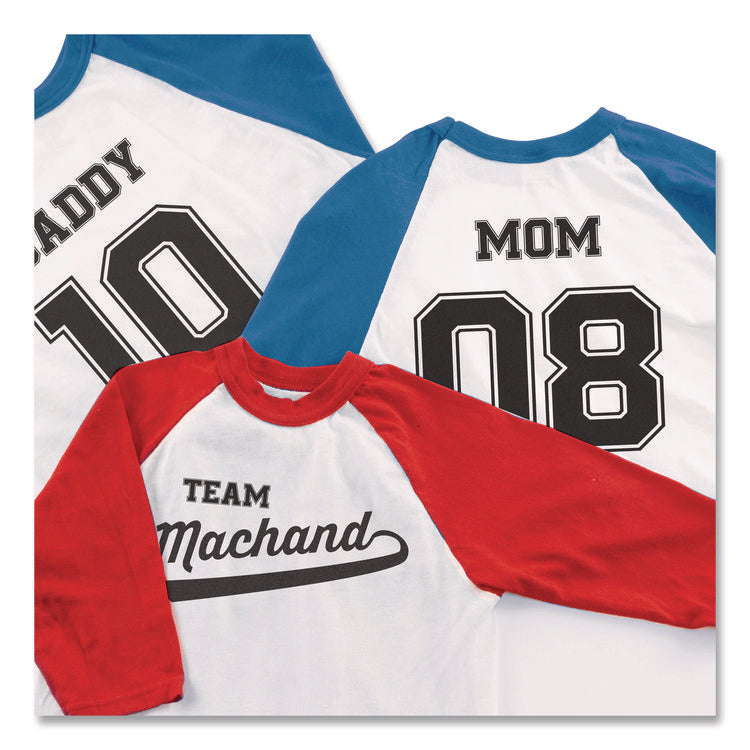 Fabric Transfers, For Light-Colored Fabrics, 8.5 x 11, White, 6/Pack