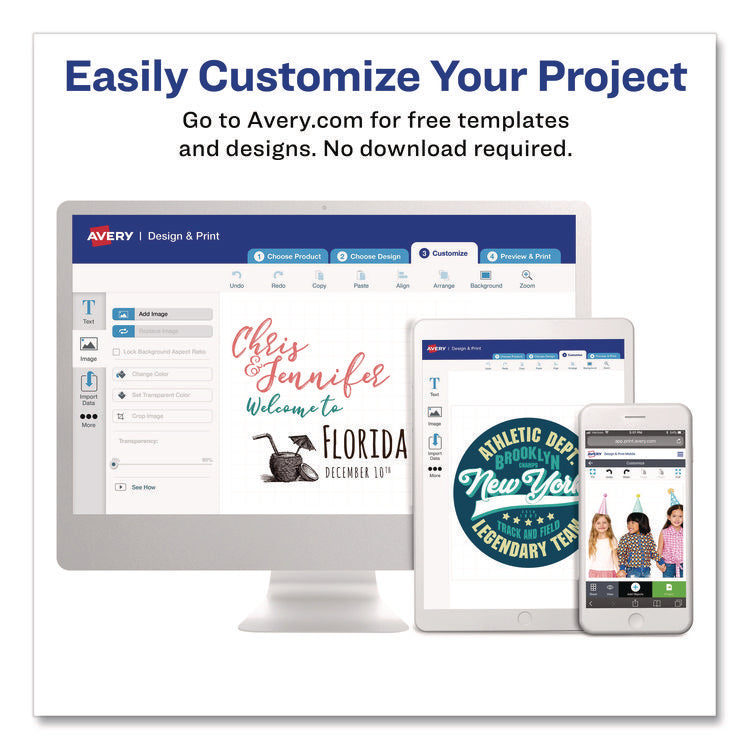 Fabric Transfers, For Light-Colored Fabrics, 8.5 x 11, White, 6/Pack