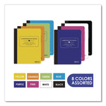Poly Cover Composition Books, Medium/College Rule, Randomly Assorted Cover Color, (70) 9.75 x 7 Sheets