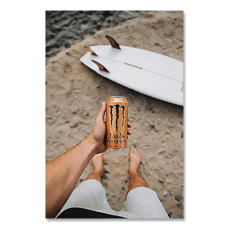 Java Monster Cold Brew Coffee, Salted Caramel, 15 oz Can, 12/Pack