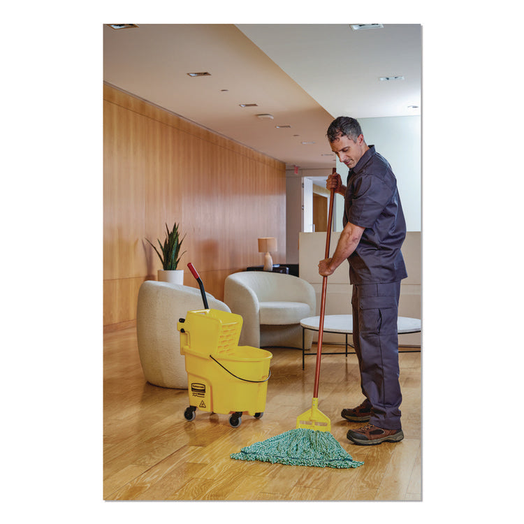 Super Stitch Blend Mop, Medium, Cotton/Synthetic, Green