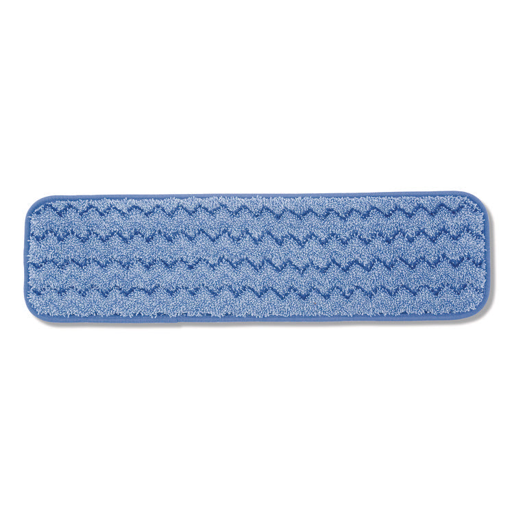 Microfiber Wet Mop Pad, 18", Blue