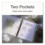 XtraLife ClearVue Non-Stick Slant-D Ring Binder, 3 Rings, 1" Capacity, 11 x 8.5, White