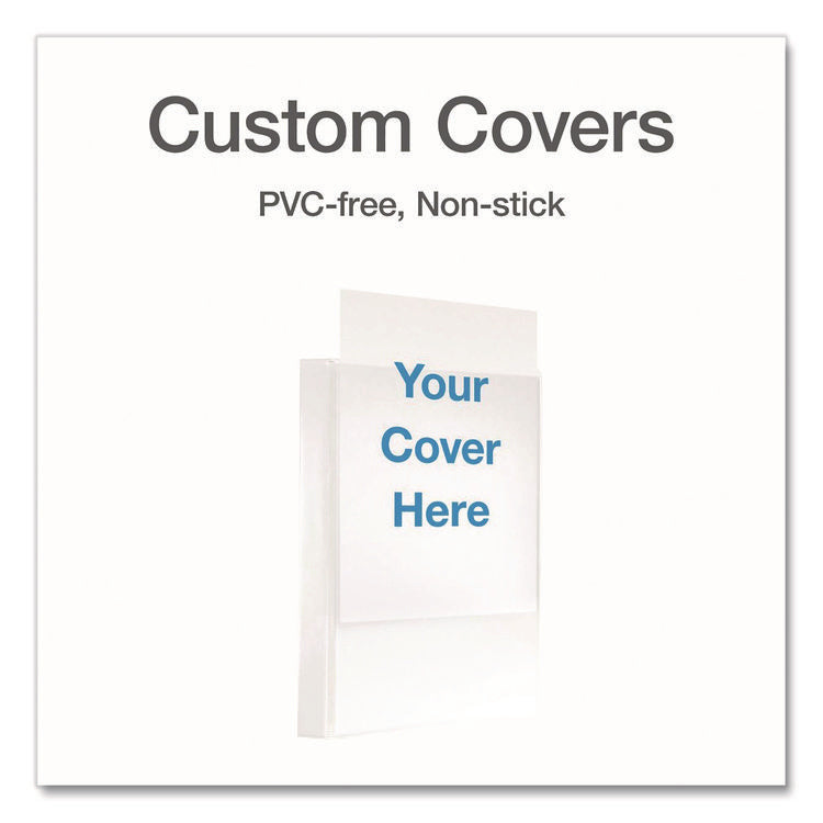 XtraLife ClearVue Non-Stick Slant-D Ring Binder, 3 Rings, 1" Capacity, 11 x 8.5, White