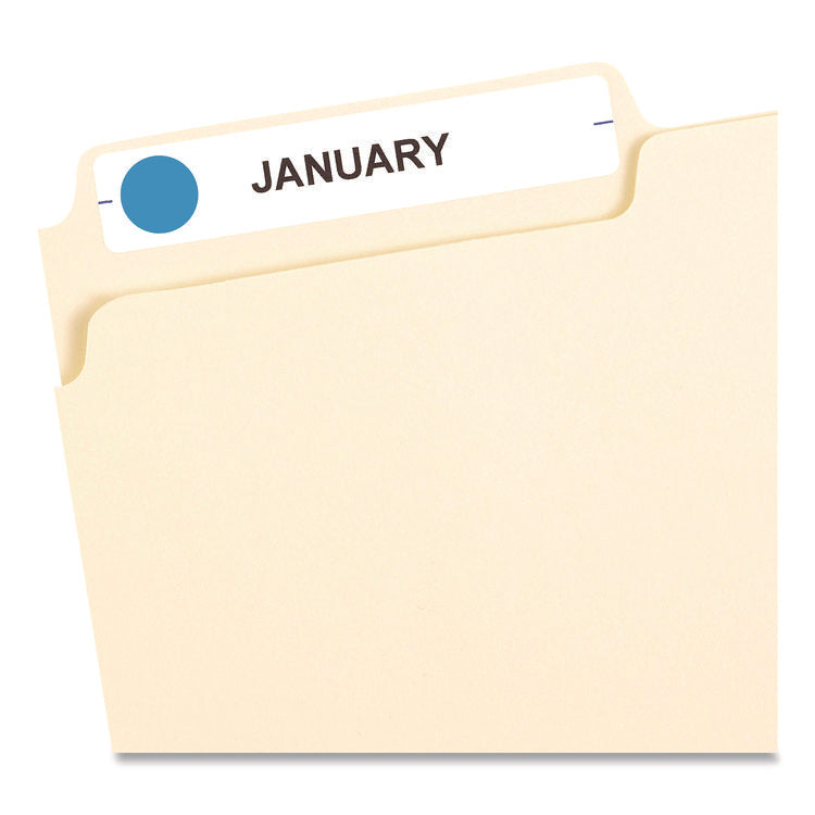 Handwrite Only Self-Adhesive Removable Round Color-Coding Labels, 0.5" dia, Light Blue, 60/Sheet, 14 Sheets/Pack, (5050)