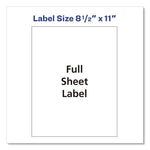 Matte Clear Shipping Labels, Inkjet Printers, 8.5 X 11, Clear, 10/pack