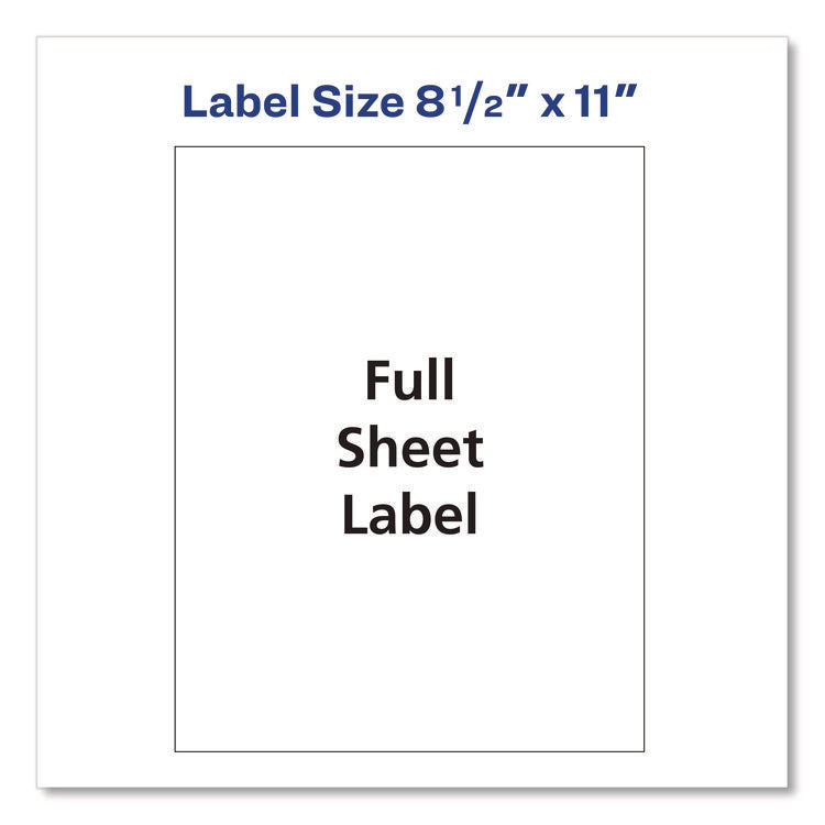 Matte Clear Shipping Labels, Inkjet Printers, 8.5 X 11, Clear, 10/pack