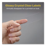 Glossy Clear Easy Peel Mailing Labels W/ Sure Feed Technology, Inkjet/laser Printers, 1 X 2.63, 30/sheet, 10 Sheets/pack