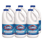 Concentrated Regular Disinfecting Bleach, 43 oz Bottle, 6/Carton